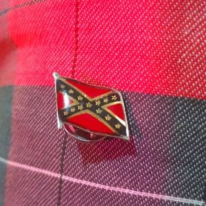 Small Rebel Flag Cloisonne Pin